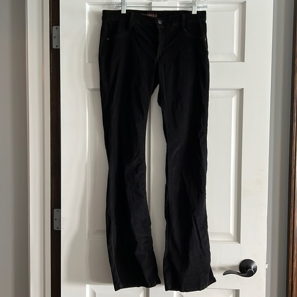 James Jeans Denim - James jeans corduroy womens size 30 black boot cut stretch